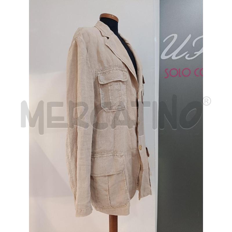 GIACCA UOMO TRUSSARDI JEANS BEIGE LINO | Mercatino dell'Usato Roma gregorio vii 2