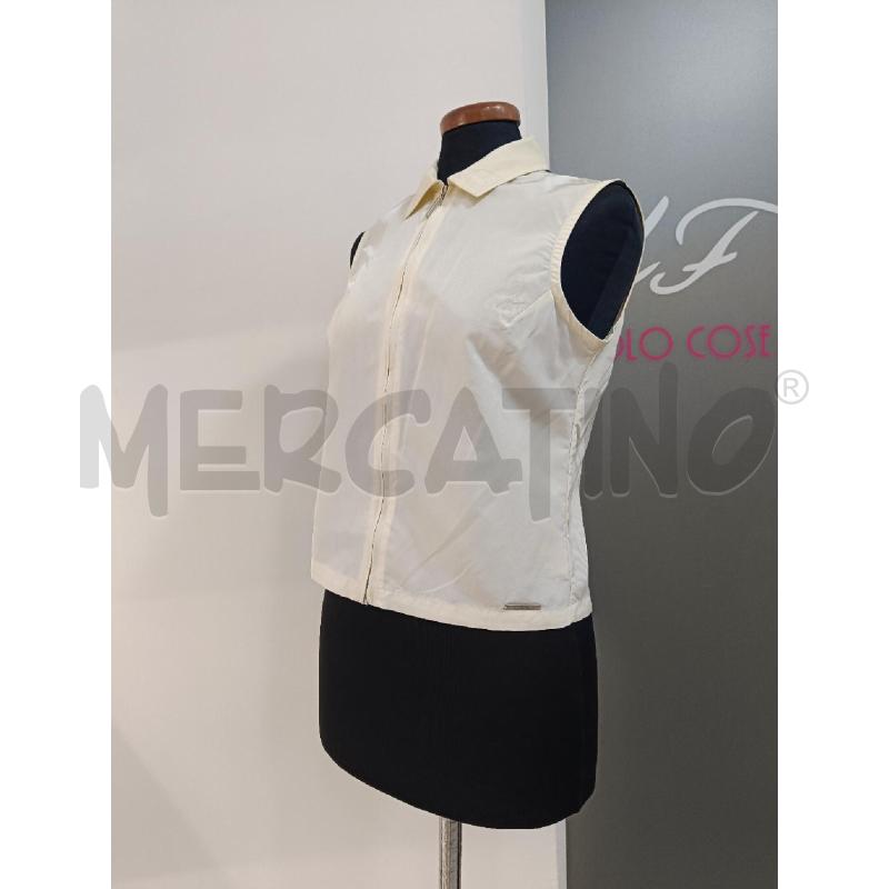 GILET DONNA VALENTINO JEANS CREMA ZIP | Mercatino dell'Usato Roma gregorio vii 2