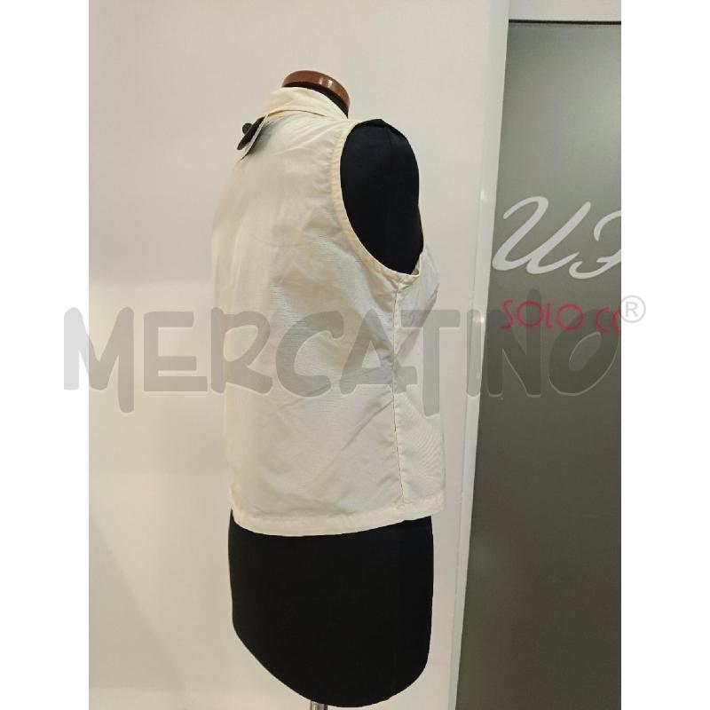 GILET DONNA VALENTINO JEANS CREMA ZIP | Mercatino dell'Usato Roma gregorio vii 3