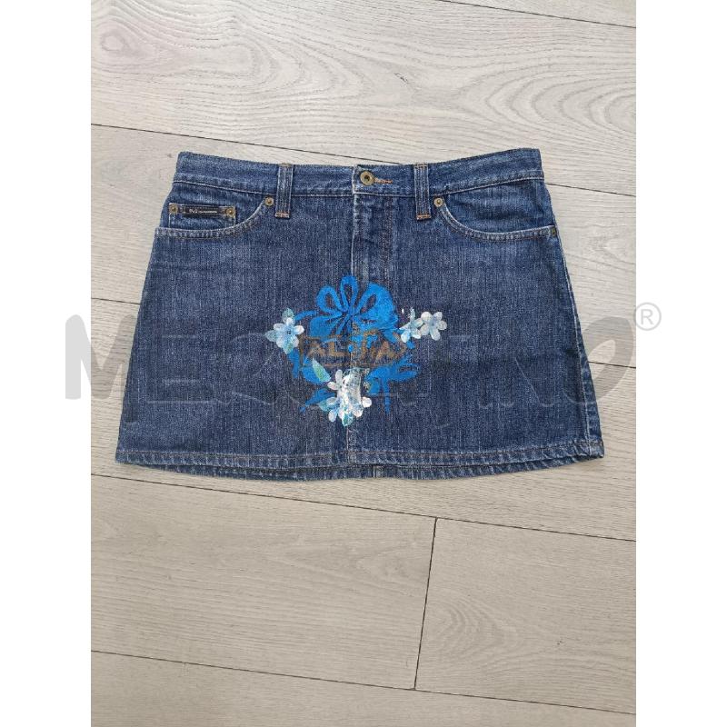 GONNA D&G DENIM FIORI VERNICIATI | Mercatino dell'Usato Roma gregorio vii 1