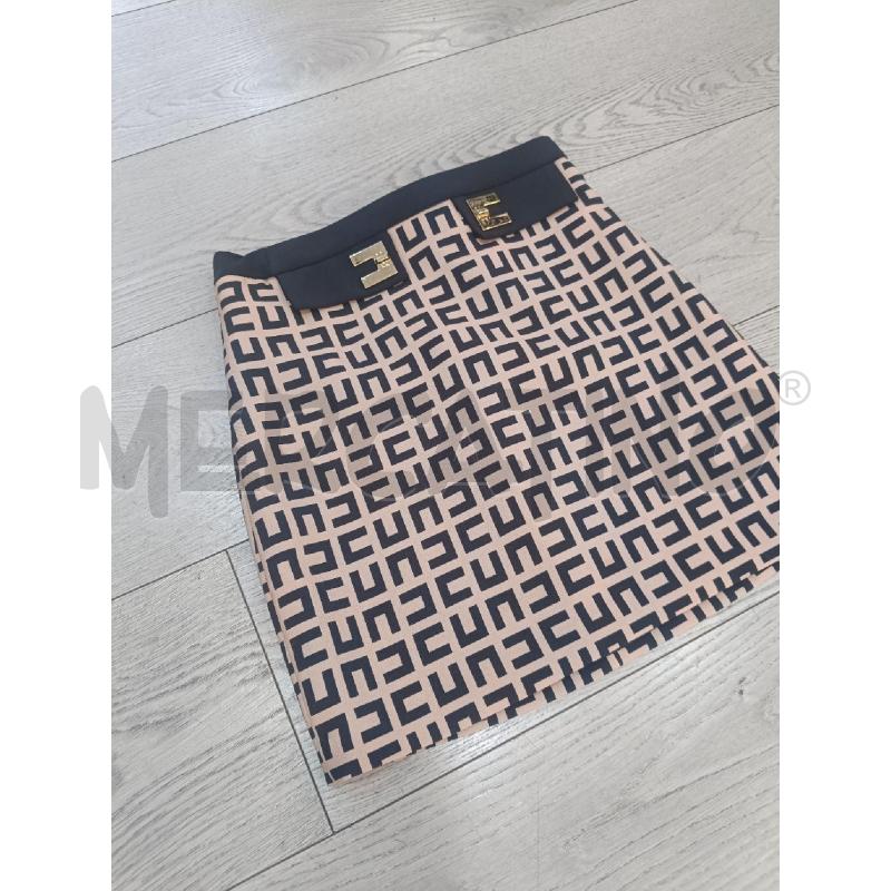 GONNA ELISABETTA FRANCHI BEIGE LOGO NERO DORATO | Mercatino dell'Usato Roma gregorio vii 2