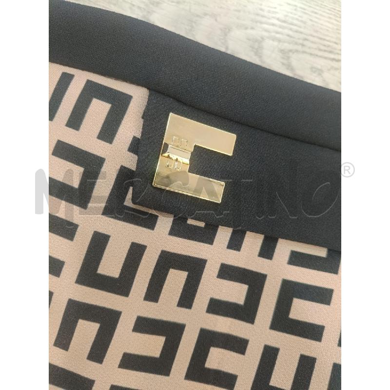 GONNA ELISABETTA FRANCHI BEIGE LOGO NERO DORATO | Mercatino dell'Usato Roma gregorio vii 3