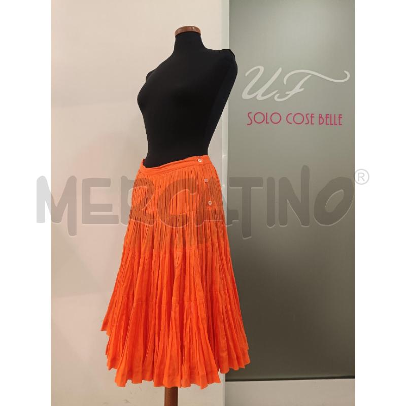 GONNA KENZO ARANCIO PLISSE  | Mercatino dell'Usato Roma gregorio vii 2