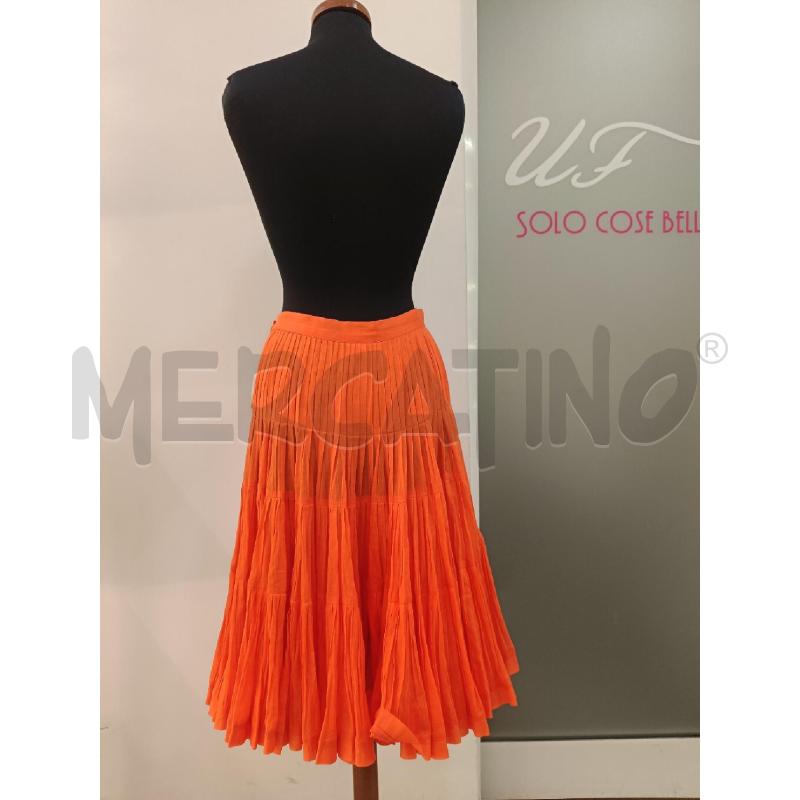 GONNA KENZO ARANCIO PLISSE  | Mercatino dell'Usato Roma gregorio vii 3