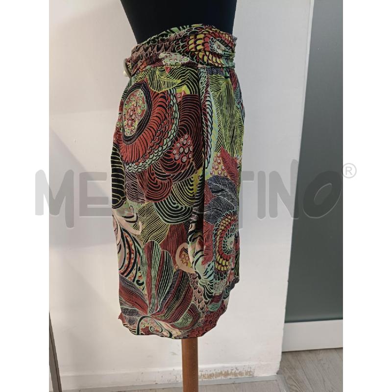 GONNA MISSONI FIORI ROSSI VERDI NERI SETA | Mercatino dell'Usato Roma gregorio vii 2