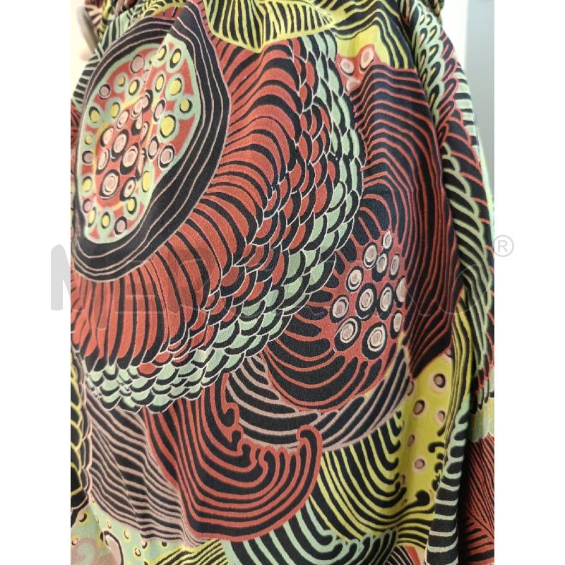 GONNA MISSONI FIORI ROSSI VERDI NERI SETA | Mercatino dell'Usato Roma gregorio vii 3
