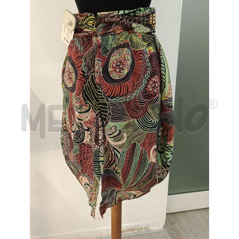 GONNA MISSONI FIORI ROSSI VERDI NERI SETA | Mercatino dell'Usato Roma gregorio vii 4