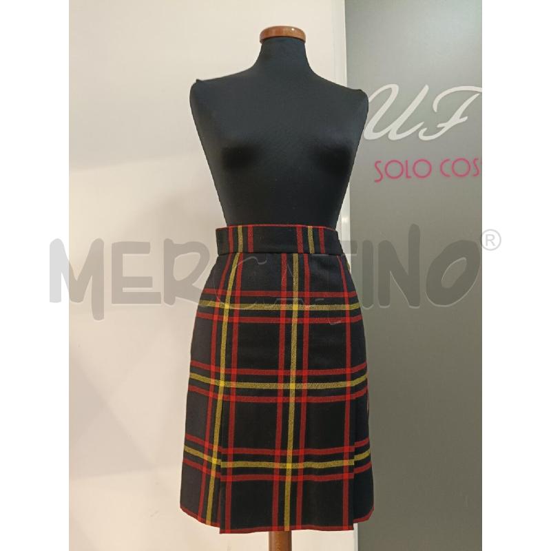 GONNA MOSCHINO NERA CHECK GIALLO ROSSO | Mercatino dell'Usato Roma gregorio vii 1