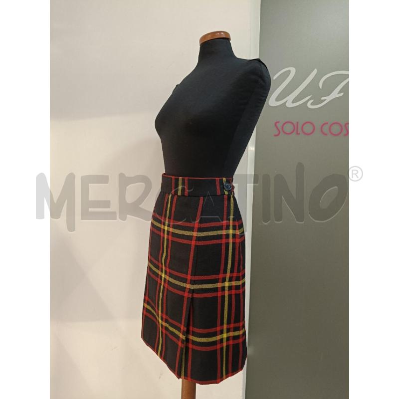 GONNA MOSCHINO NERA CHECK GIALLO ROSSO | Mercatino dell'Usato Roma gregorio vii 2