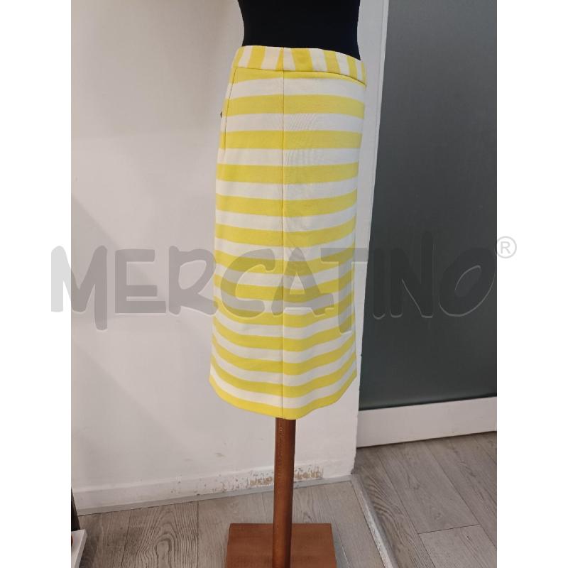 GONNA PATRIZIA PEPE RIGHE GIALLE BEIGE | Mercatino dell'Usato Roma gregorio vii 2