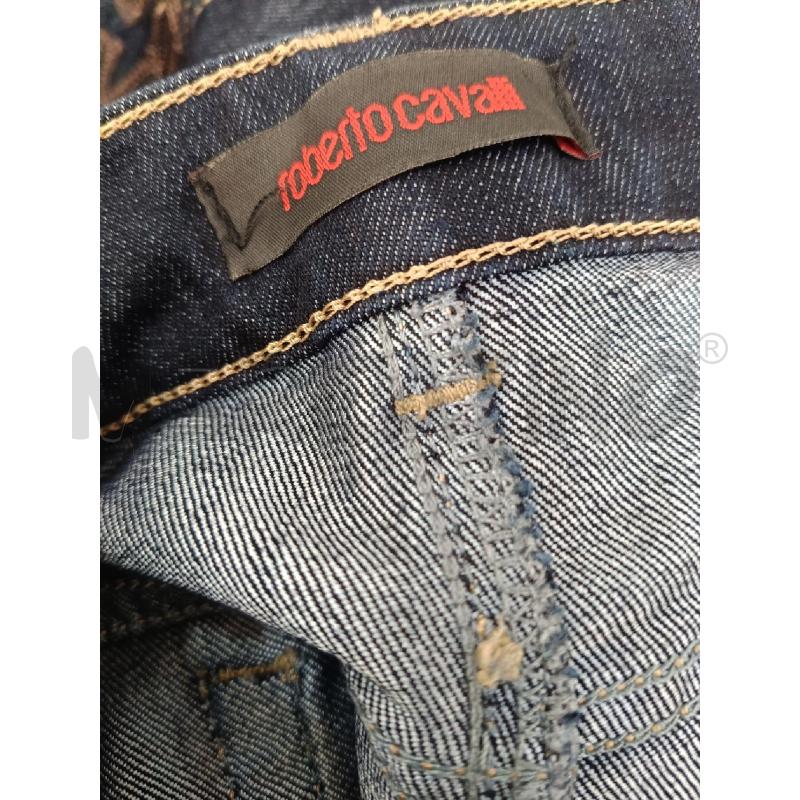 GONNA ROBERTO CAVALLI IN DENIM A MATITA INSERTO MARRONE  | Mercatino dell'Usato Roma gregorio vii 3