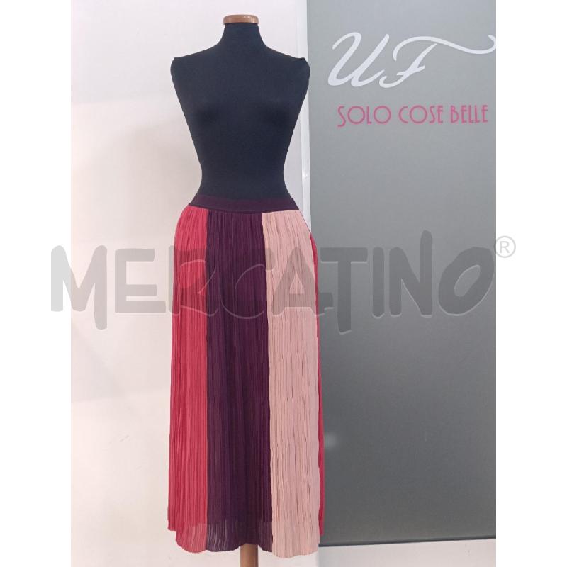 GONNA SEMICOUTURE PLISSE BORDEAUX FUCSIA ROSA | Mercatino dell'Usato Roma gregorio vii 1