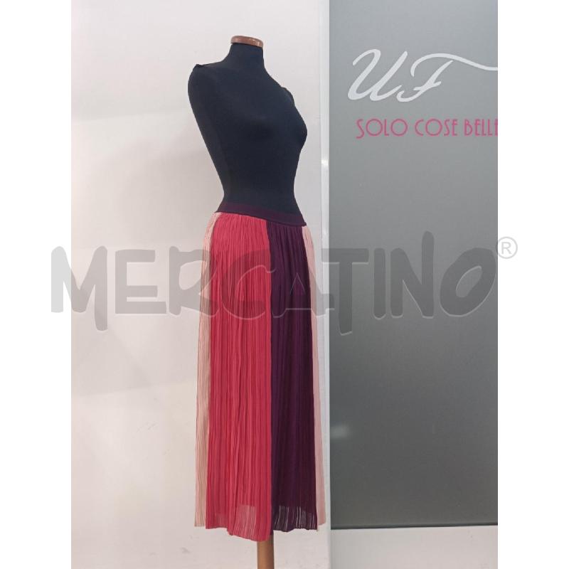 GONNA SEMICOUTURE PLISSE BORDEAUX FUCSIA ROSA | Mercatino dell'Usato Roma gregorio vii 2