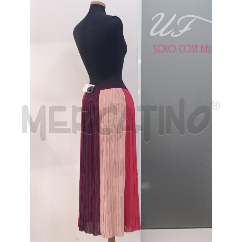 GONNA SEMICOUTURE PLISSE BORDEAUX FUCSIA ROSA | Mercatino dell'Usato Roma gregorio vii 3