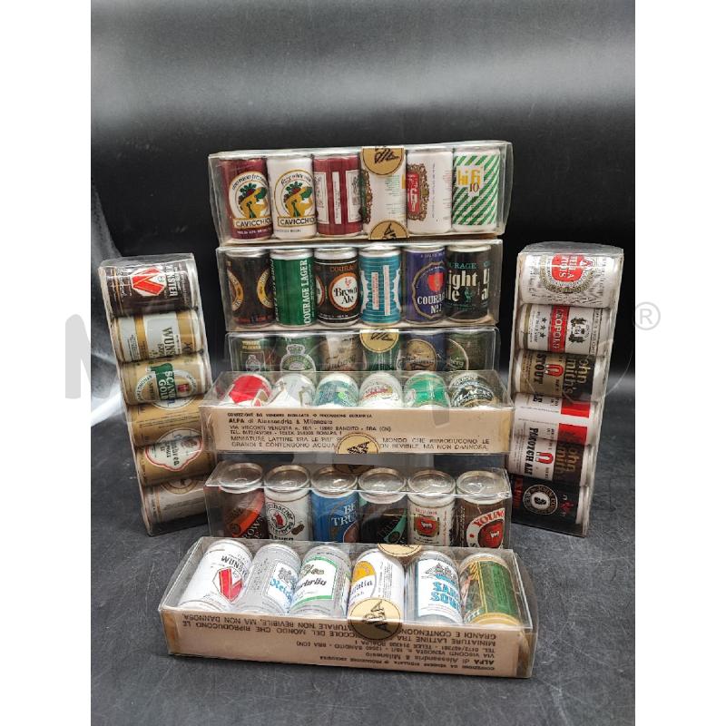 GRUPPO MINIATURE LATTINE BIRRA 8 CF  | Mercatino dell'Usato Roma gregorio vii 1