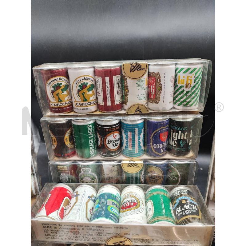 GRUPPO MINIATURE LATTINE BIRRA 8 CF  | Mercatino dell'Usato Roma gregorio vii 2