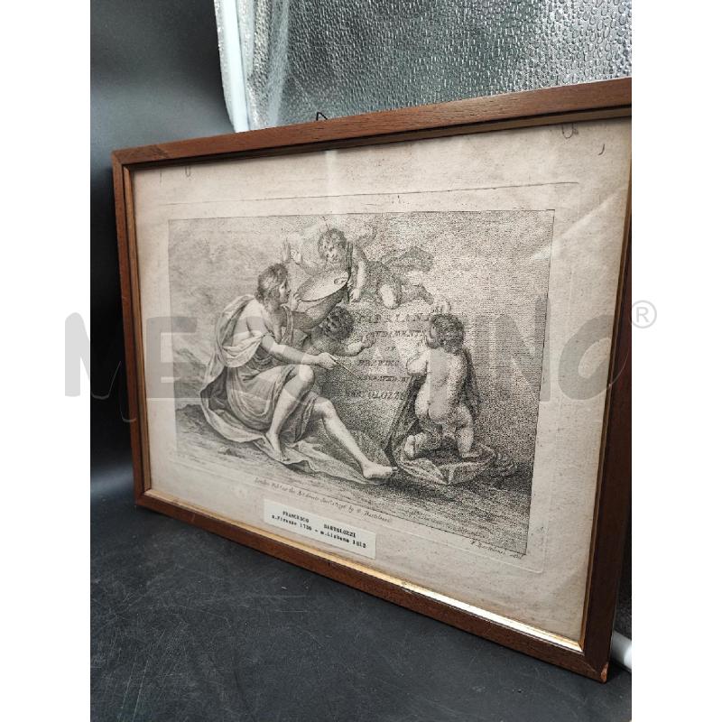 INCISIONE BARTOLOZZI DONNA CON PUTTI CIPRIANI  | Mercatino dell'Usato Roma gregorio vii 1