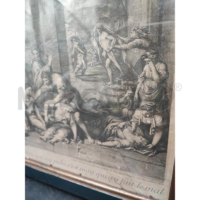 INCISIONE SCENA SCRITTE FRANCESI  | Mercatino dell'Usato Roma gregorio vii 2