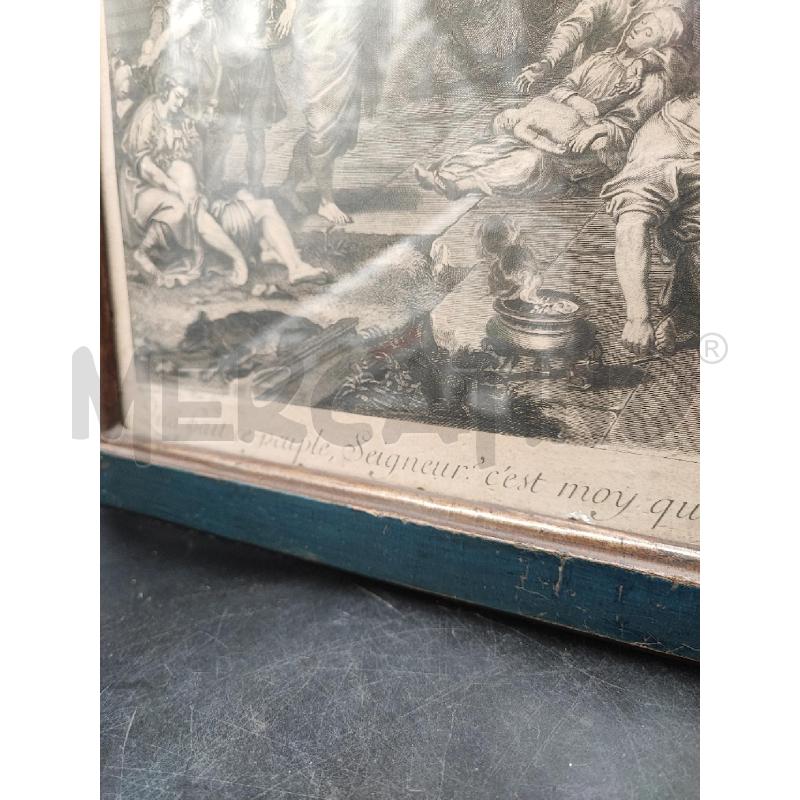 INCISIONE SCENA SCRITTE FRANCESI  | Mercatino dell'Usato Roma gregorio vii 3