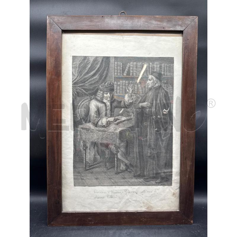 INCISIONE VINCENZO GIACONI UOMINI SCRIVANI | Mercatino dell'Usato Roma gregorio vii 1
