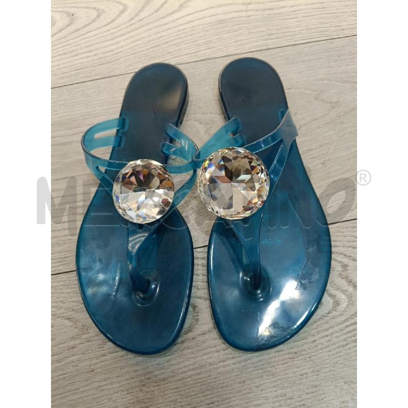 INFRADITO DONNA CASADEI BLU GOMMA STRASS GRANDE | Mercatino dell'Usato Roma gregorio vii 1