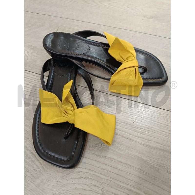 INFRADITO DONNA CHRISTIAN LOUBOUTIN NERI E GIALLI | Mercatino dell'Usato Roma gregorio vii 3