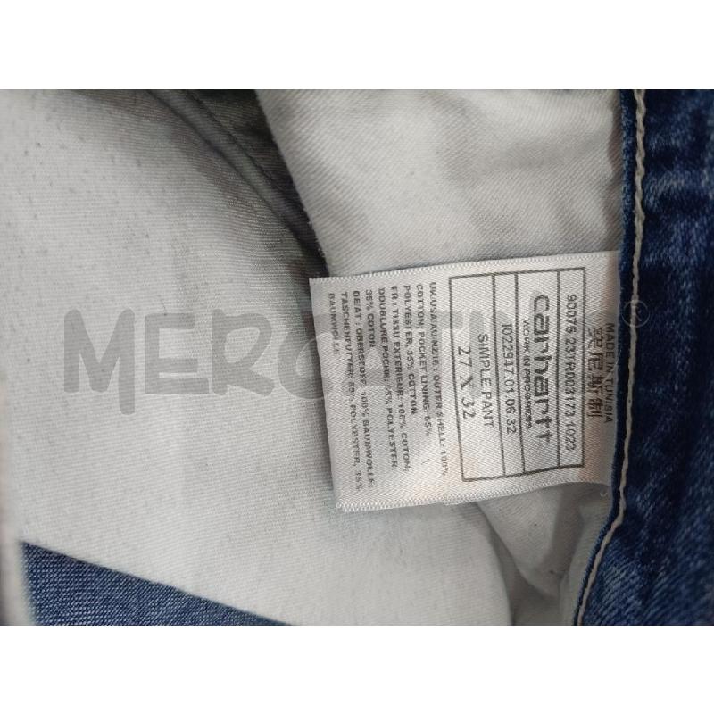 JEANS UOMO CARHARRT SIMPLE PANT | Mercatino dell'Usato Roma gregorio vii 3