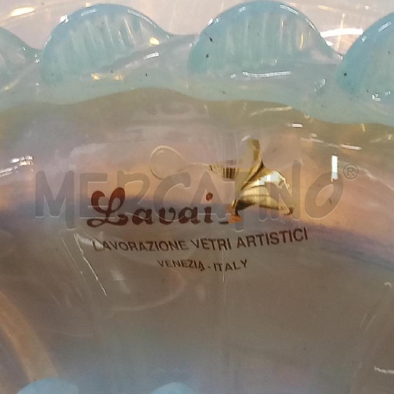LAMPADARIO MURANO LAVAI CELESTE E TRASP | Mercatino dell'Usato Roma gregorio vii 4