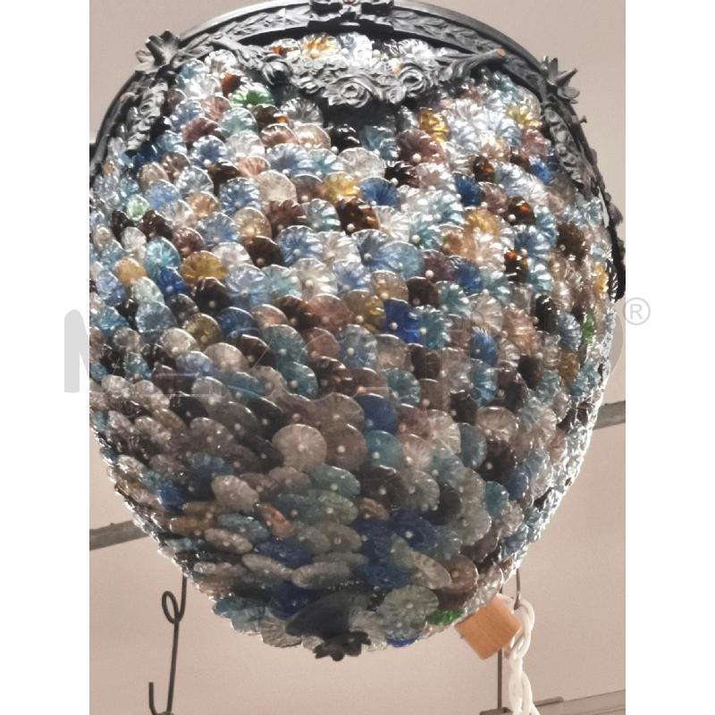 LAMPADARIO VETRI COL FERRO FREGI | Mercatino dell'Usato Roma gregorio vii 3