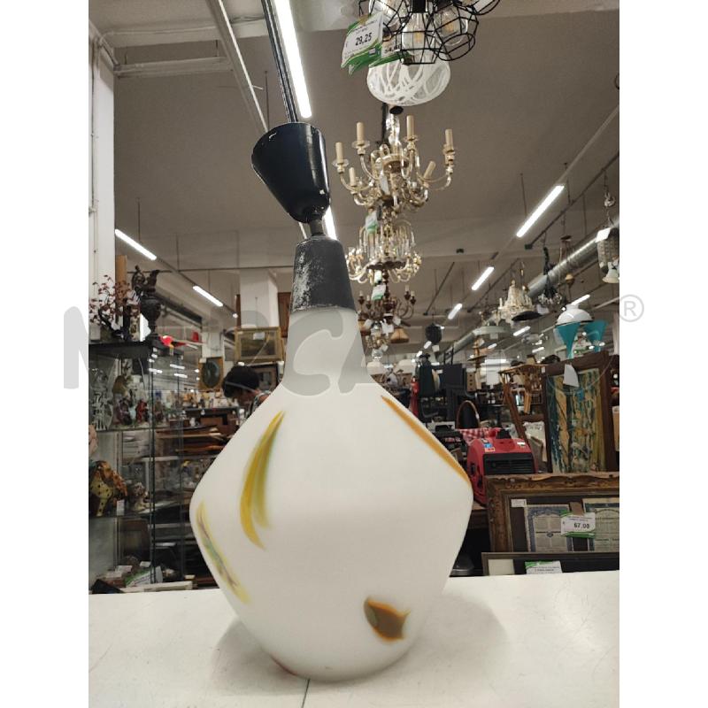 LAMPADARIO VINTAGE VETRO BIANCO SFUMATURE | Mercatino dell'Usato Roma gregorio vii 1