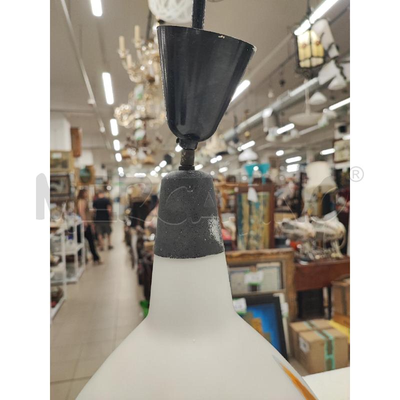LAMPADARIO VINTAGE VETRO BIANCO SFUMATURE | Mercatino dell'Usato Roma gregorio vii 4