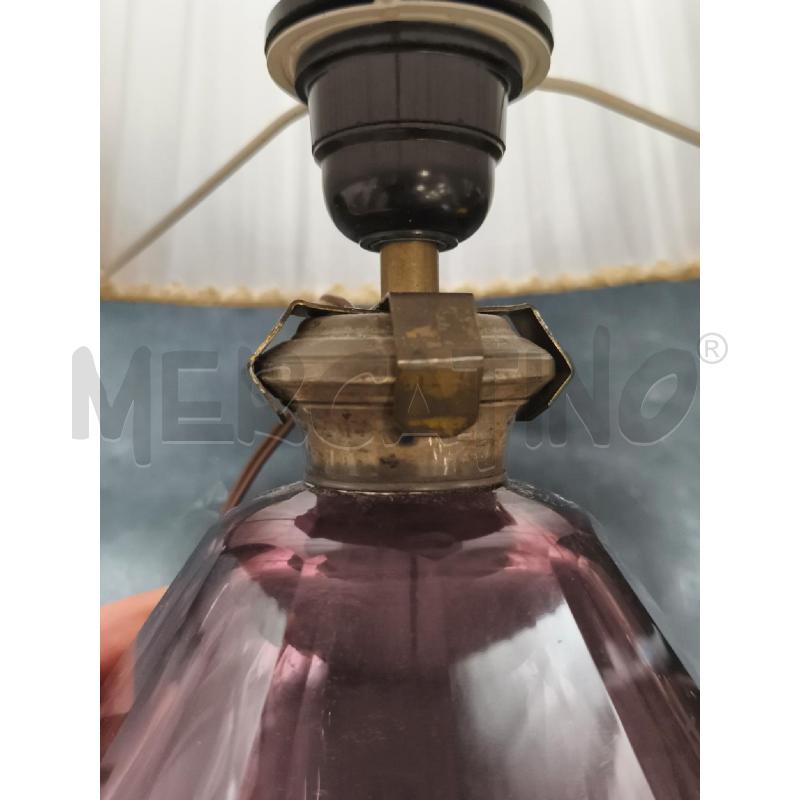 LAMPADA BOTTIGLIA VIOLA SFACCETTATA | Mercatino dell'Usato Roma gregorio vii 4