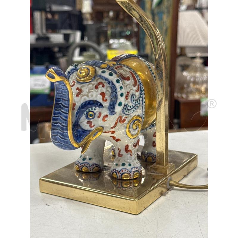 LAMPADA CERAMICA ELEFANTE DORATO  | Mercatino dell'Usato Roma gregorio vii 3