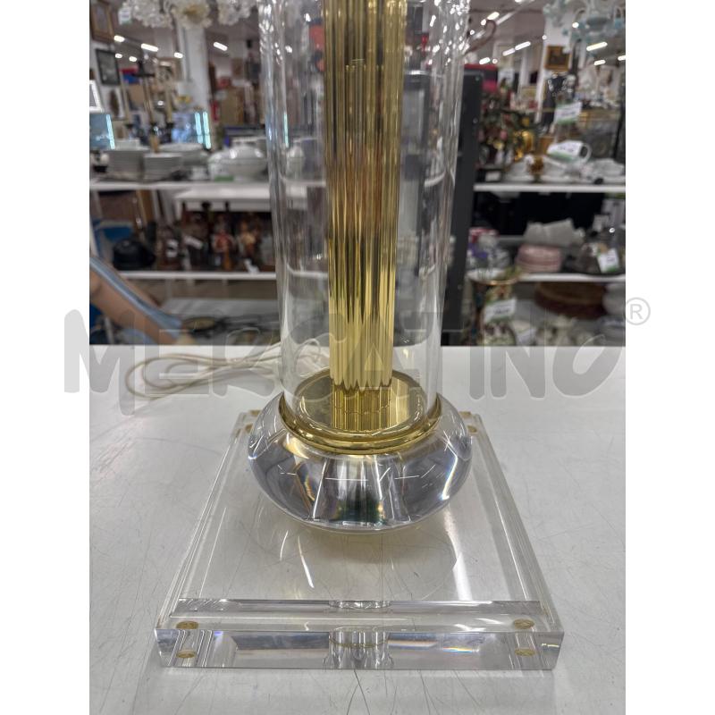 LAMPADA PLEXIGLASS COLONNA DORATA  | Mercatino dell'Usato Roma gregorio vii 2
