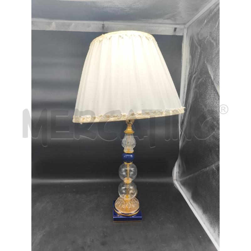 LAMPADA VETRO SOFF BASE CER BLU | Mercatino dell'Usato Roma gregorio vii 1