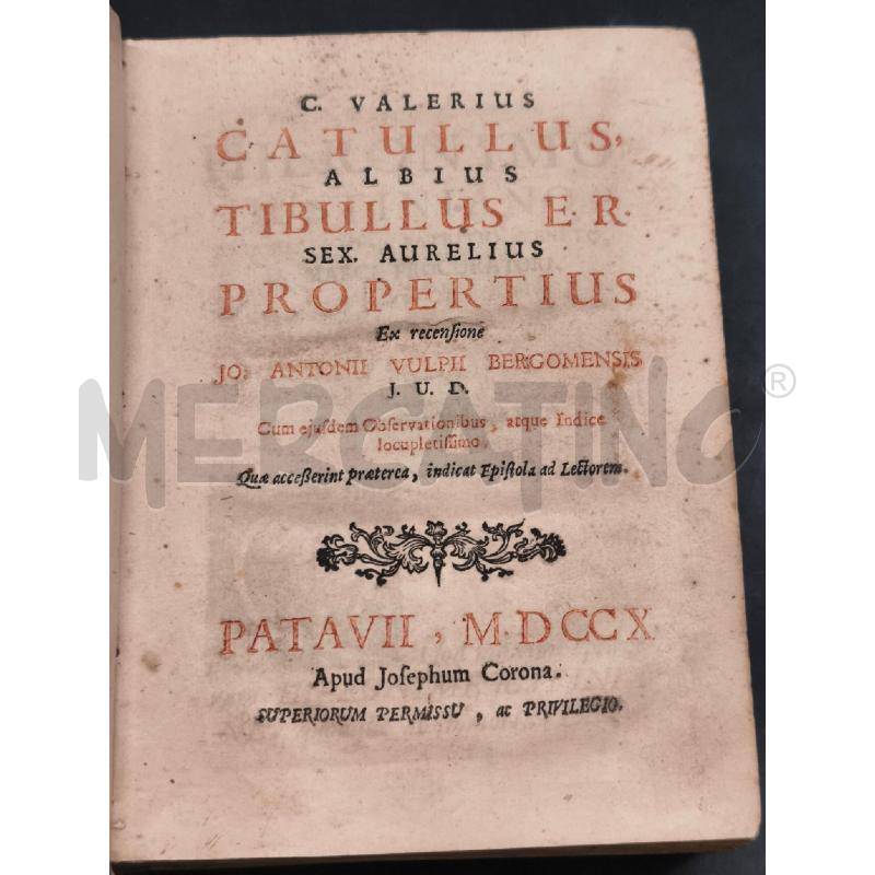 LIBRO CATULLO TIBULLUS | Mercatino dell'Usato Roma gregorio vii 4