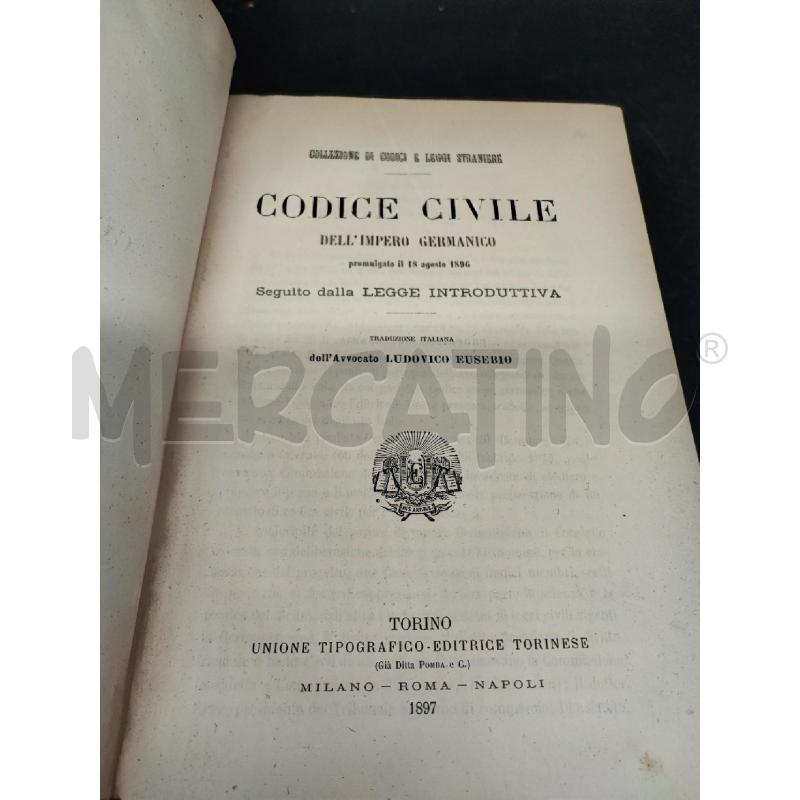 LIBRO CODICE IMPERO GERMANICO | Mercatino dell'Usato Roma gregorio vii 2