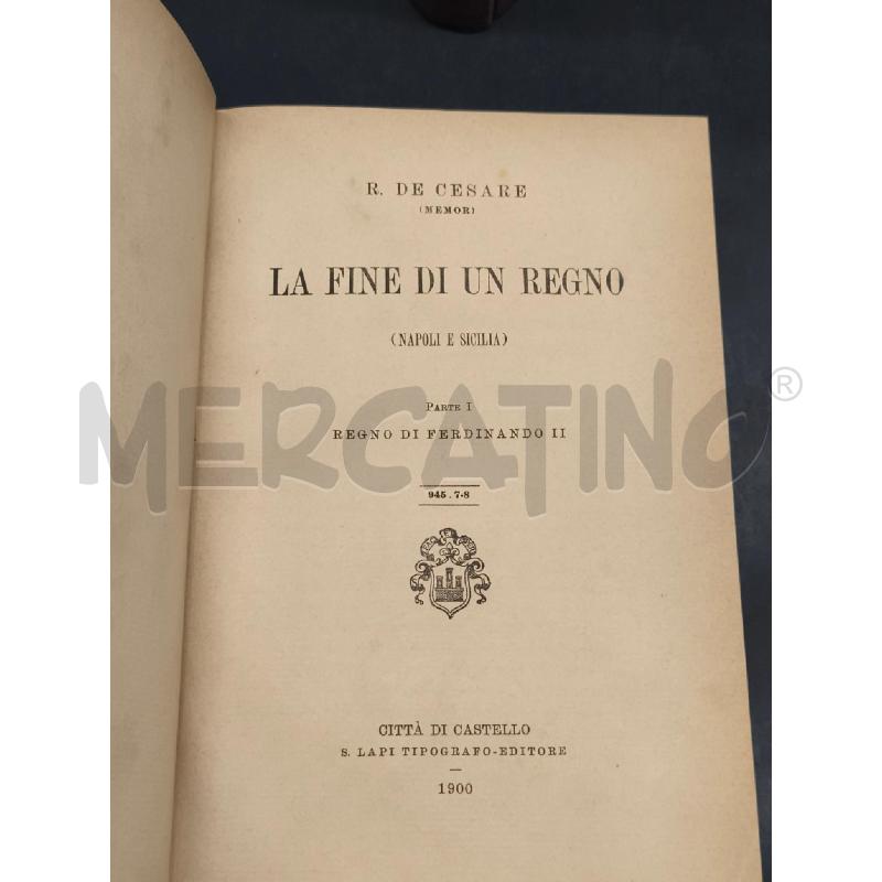 LIBRO COPPIA FINE DI UN REGNO | Mercatino dell'Usato Roma gregorio vii 2