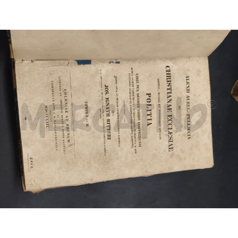 LIBRO COPPIA POLITIA ECCLESIA | Mercatino dell'Usato Roma gregorio vii 3