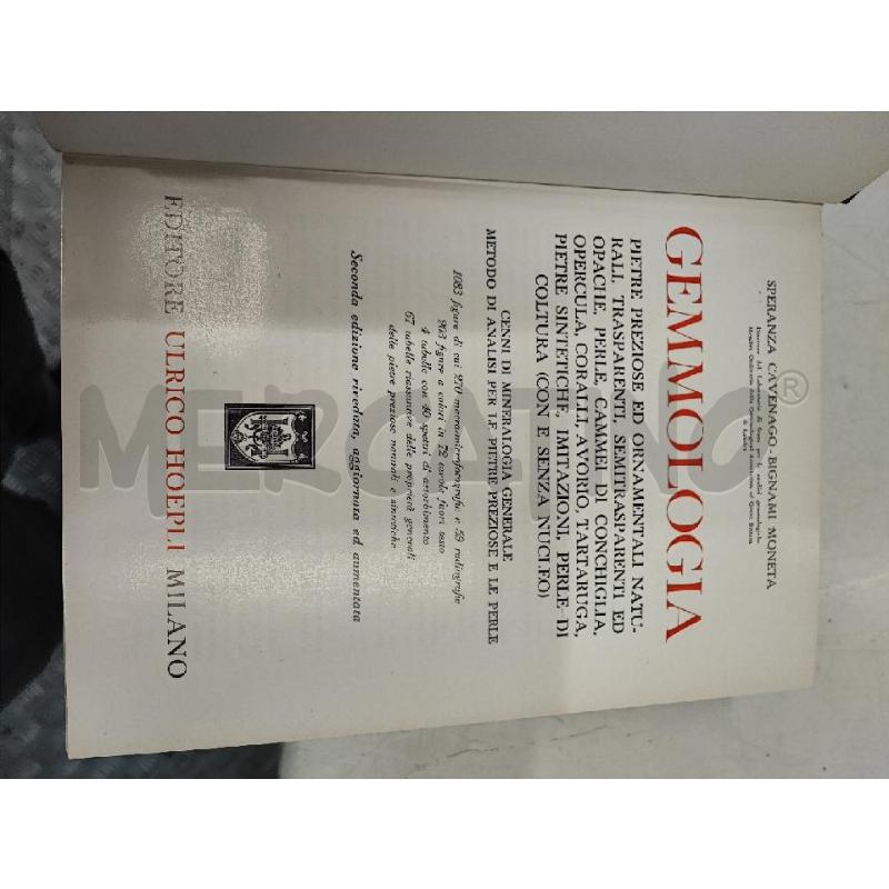 LIBRO GEMMOLOGIA HOEPLI  | Mercatino dell'Usato Roma gregorio vii 3