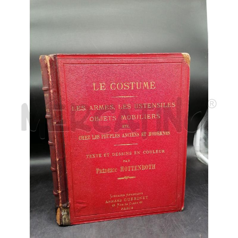 LIBRO LE COSTUME PARIS | Mercatino dell'Usato Roma gregorio vii 1