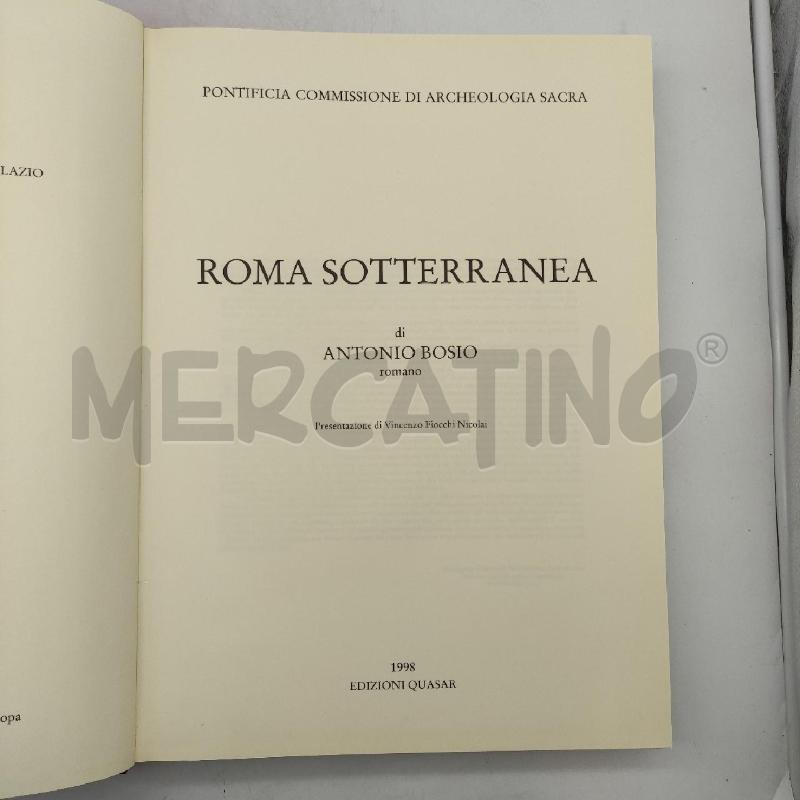 LIBRO ROMA SOTTERRANEA BOSIO | Mercatino dell'Usato Roma gregorio vii 2