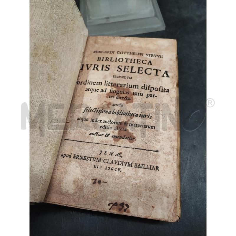 LIBRO VECCHIO IURIS SELECTA | Mercatino dell'Usato Roma gregorio vii 3