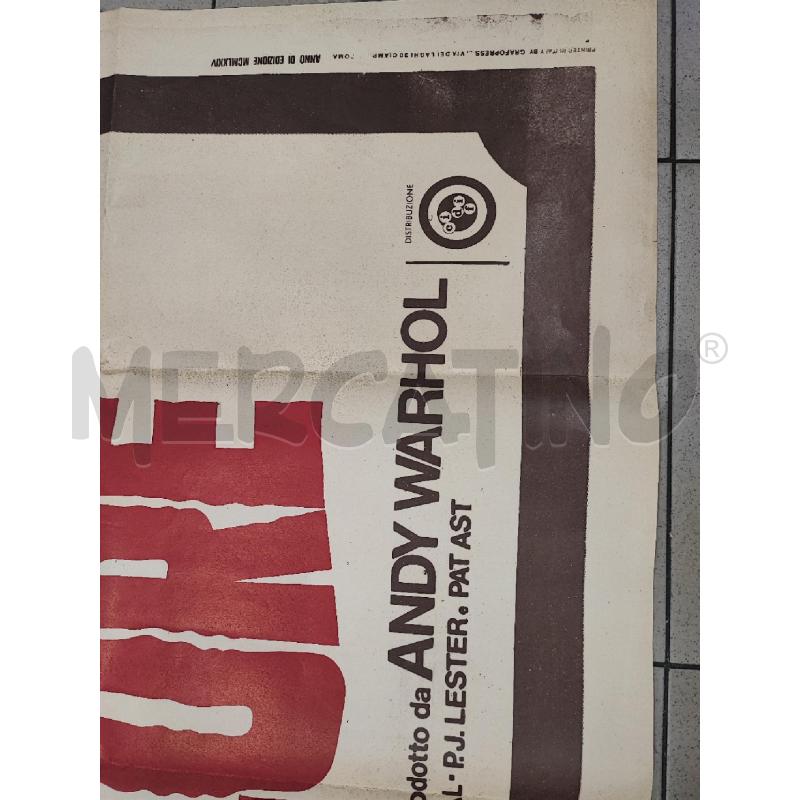 LOCANDINA CALORE ANDY WAHROL | Mercatino dell'Usato Roma gregorio vii 3