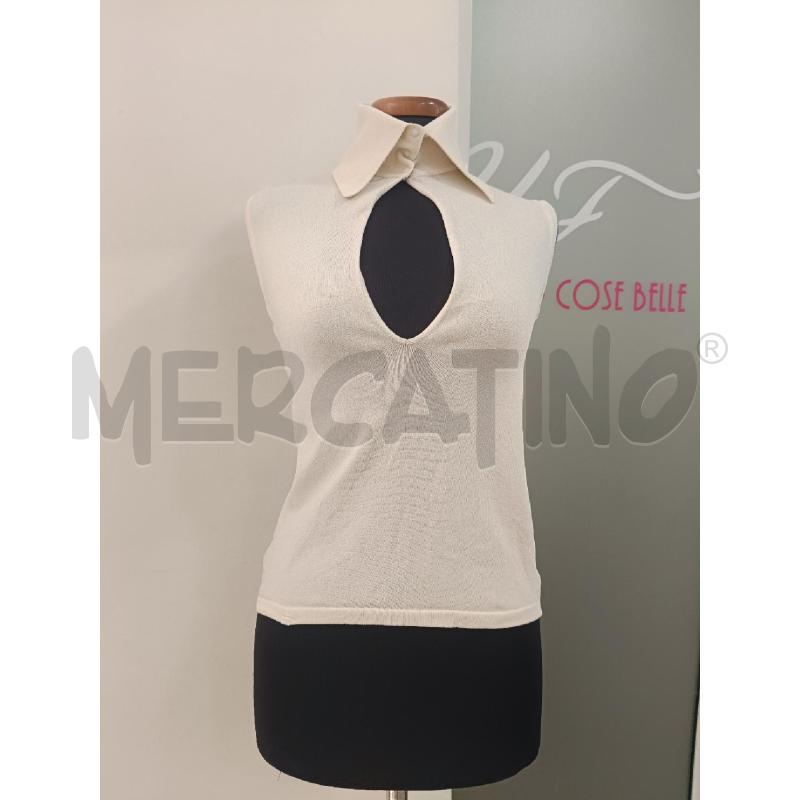 MAGLIA DONNA DOLCE&GABBANA BEIGE SMANICATA ELASTICA | Mercatino dell'Usato Roma gregorio vii 1
