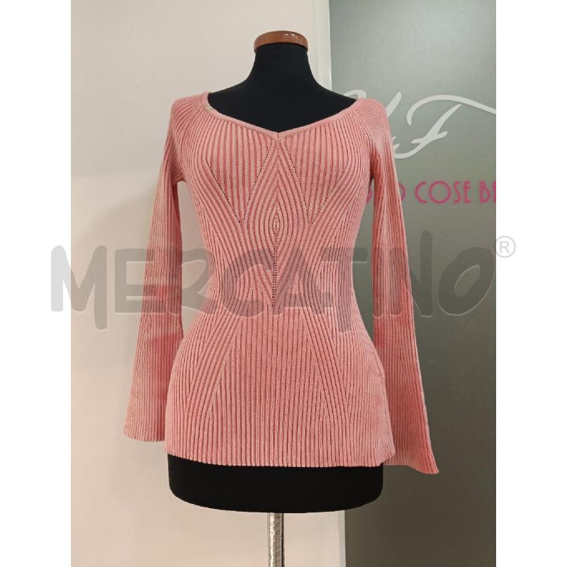 MAGLIA DONNA ELISABETTA FRANCHI ROSA COSTINE FUSMATA | Mercatino dell'Usato Roma gregorio vii 1