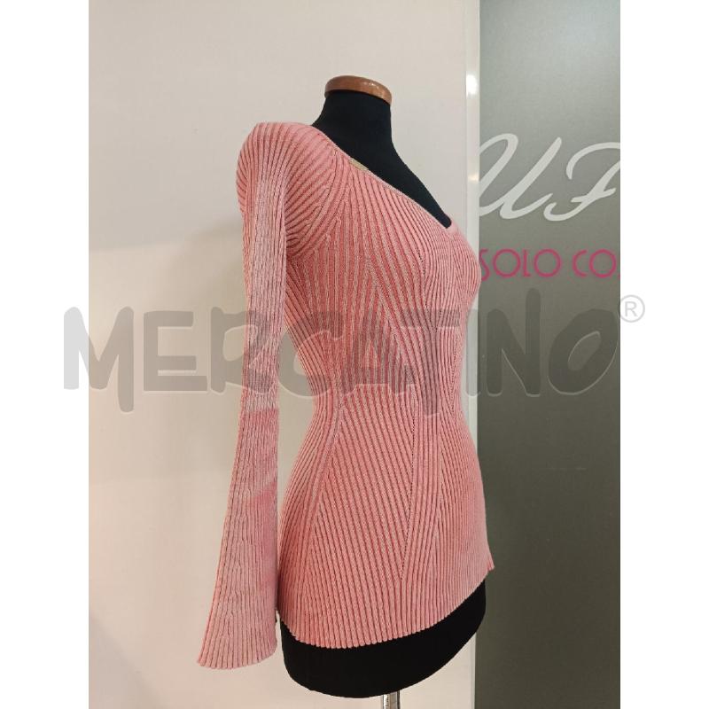 MAGLIA DONNA ELISABETTA FRANCHI ROSA COSTINE FUSMATA | Mercatino dell'Usato Roma gregorio vii 2