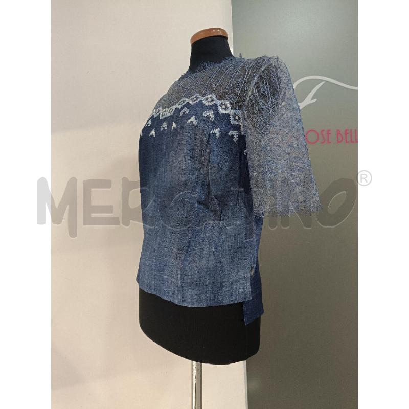 MAGLIA DONNA ERMANNO SCRVINO FANT DENIM E PIZZO | Mercatino dell'Usato Roma gregorio vii 2