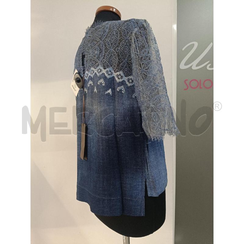 MAGLIA DONNA ERMANNO SCRVINO FANT DENIM E PIZZO | Mercatino dell'Usato Roma gregorio vii 3
