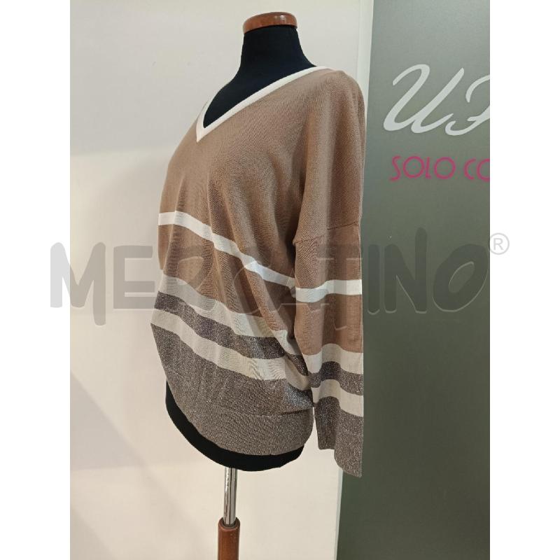 MAGLIA DONNA FAIBANA FILIPPI BEIGE LUREX | Mercatino dell'Usato Roma gregorio vii 3